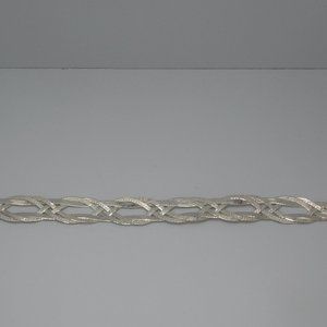 925 Sterling Braided  Silver Bracelet